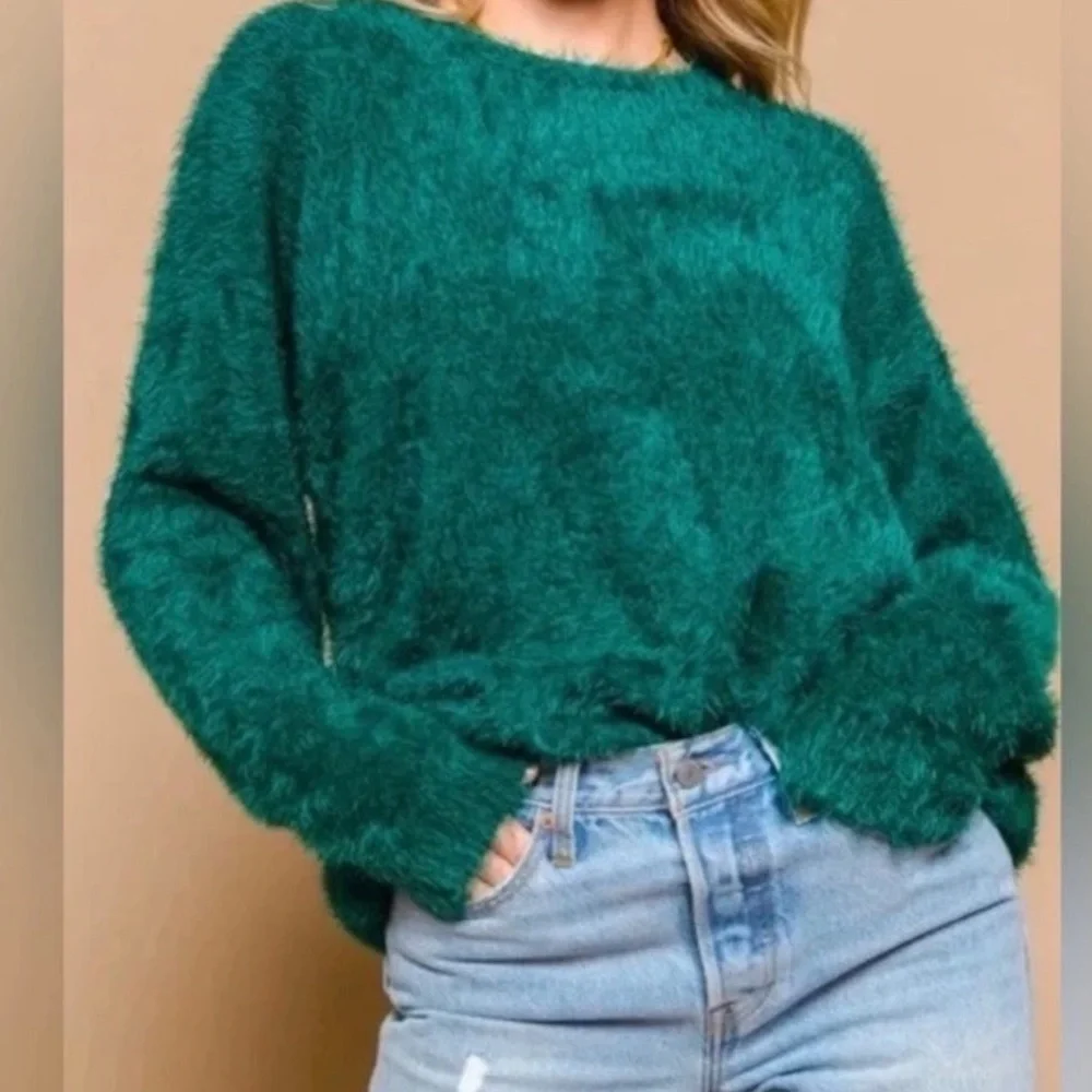 Show Me Your MuMu Feel‎ Good oversized Sweater in Emerald, Size S